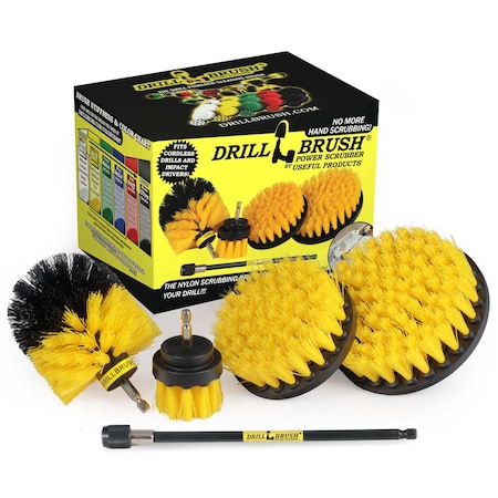 5 In W 7 In L Brush, Yellow